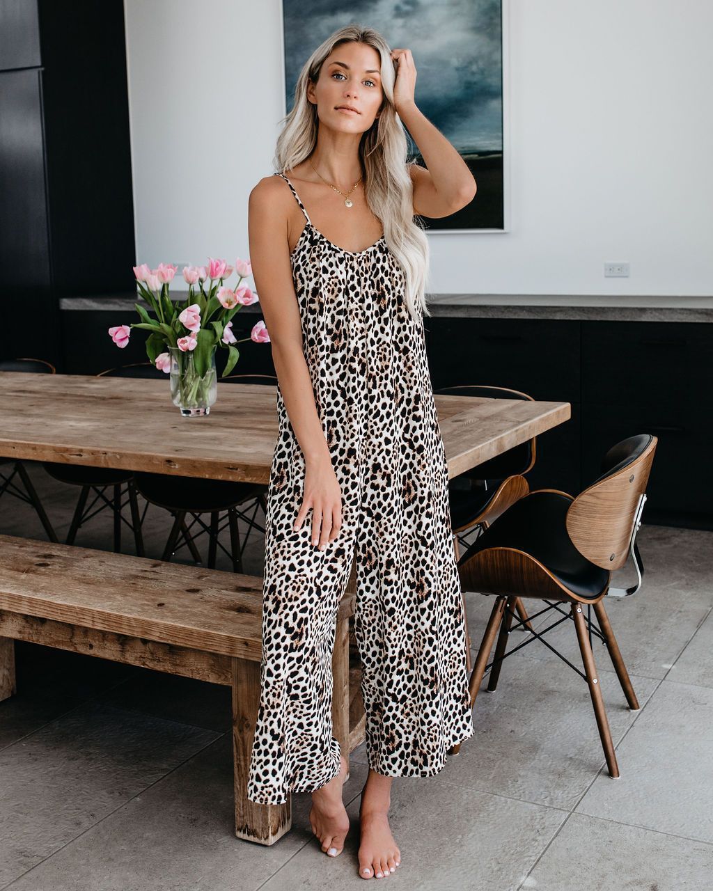 women standing wearing the Anchor Hanger's Wide Leg Jumpsuit