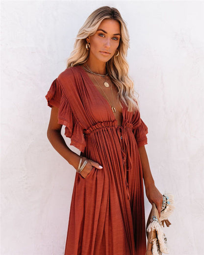 Elegant Vacation Cover-Up Dress