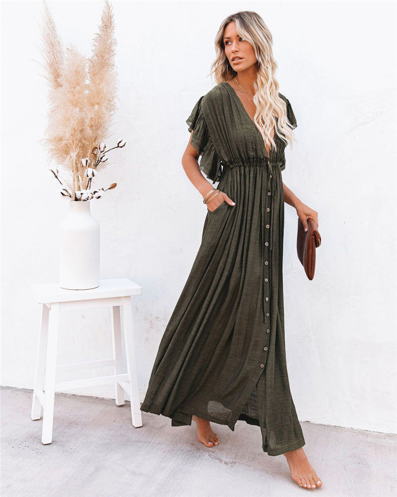 Elegant Vacation Cover-Up Dress