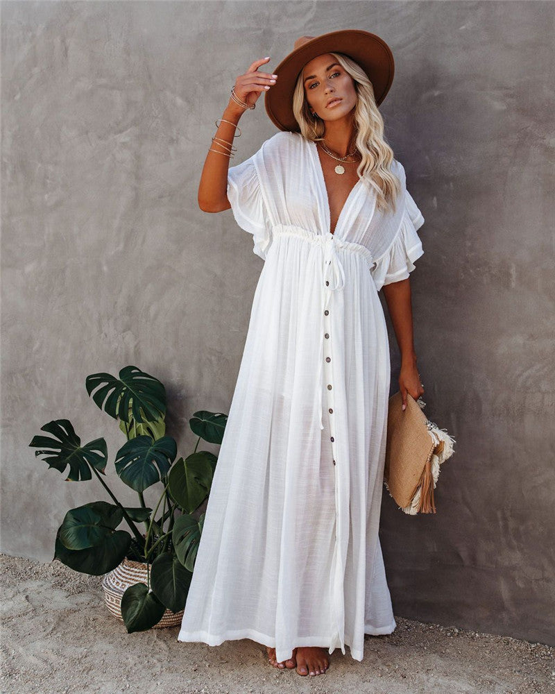 Elegant Vacation Cover-Up Dress