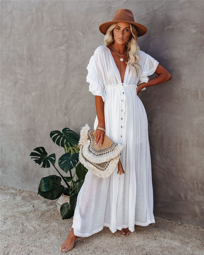 Elegant Vacation Cover-Up Dress