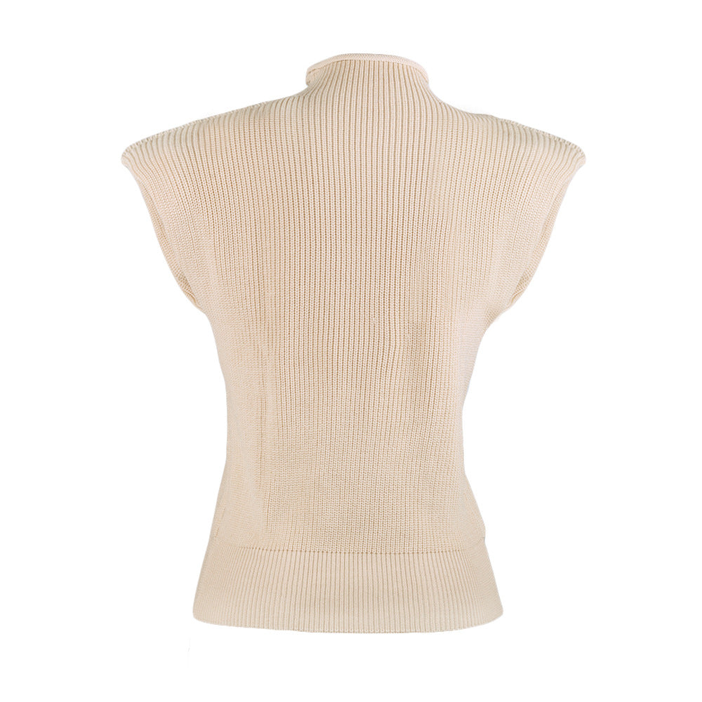 Sleeveless Turtleneck Sweater