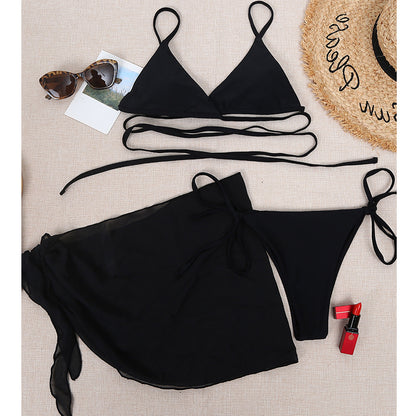 Triangle Three Piece String Bikini