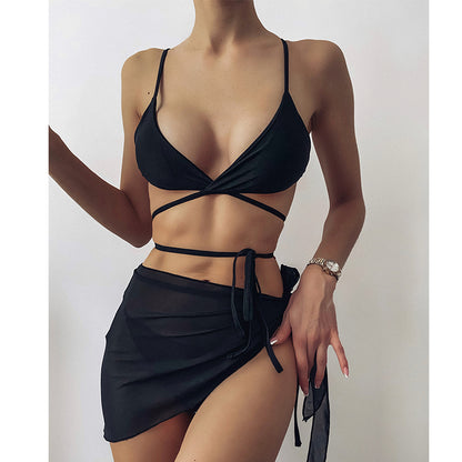 Triangle Three Piece String Bikini