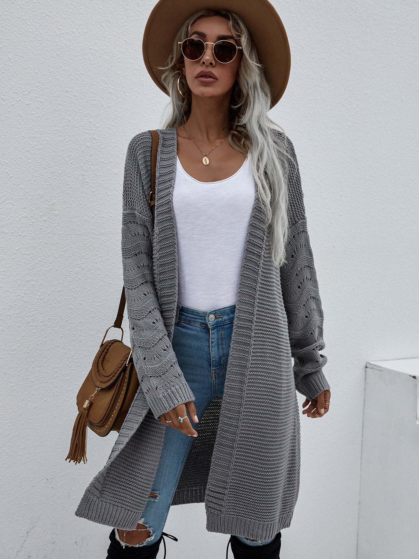 Long Knit Cardigan