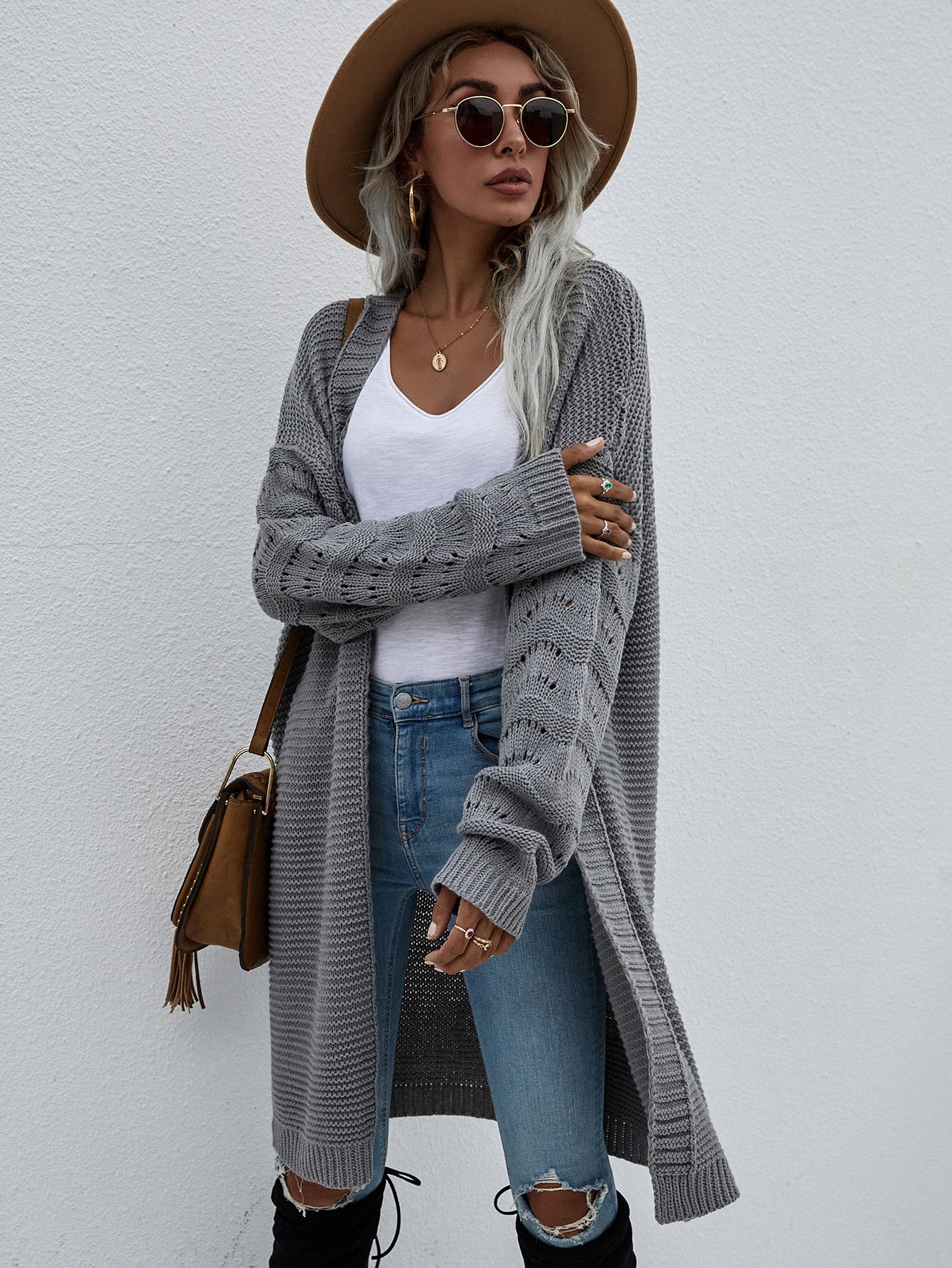 Long Knit Cardigan