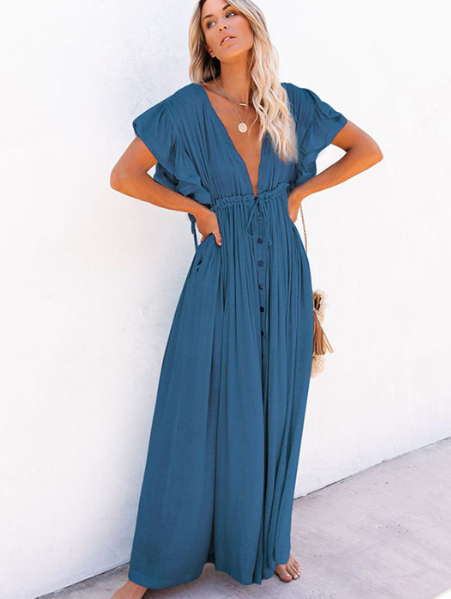 Elegant Vacation Cover-Up Dress