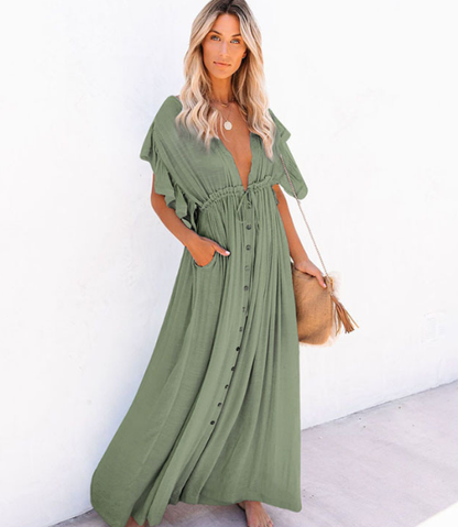 Elegant Vacation Cover-Up Dress