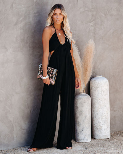 U-Neck Backless Jumpsuit