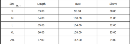 Lightweight Linen Button-Up Shirt Size Chart