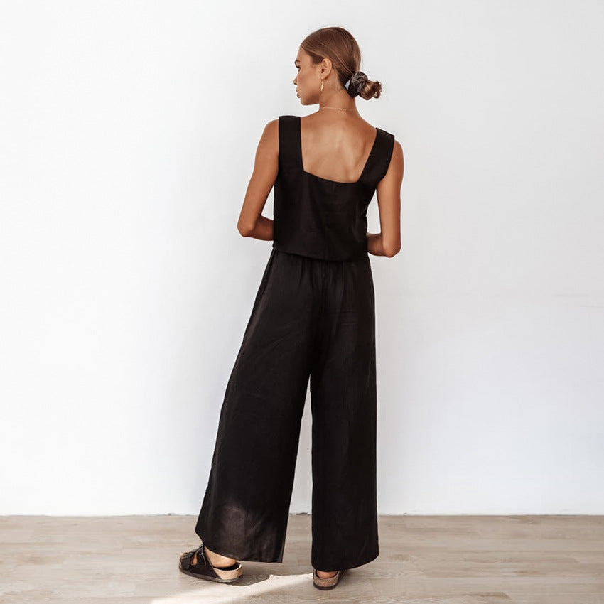 Square Neck Jumpsuit