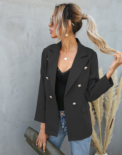 Collared Button Blazer