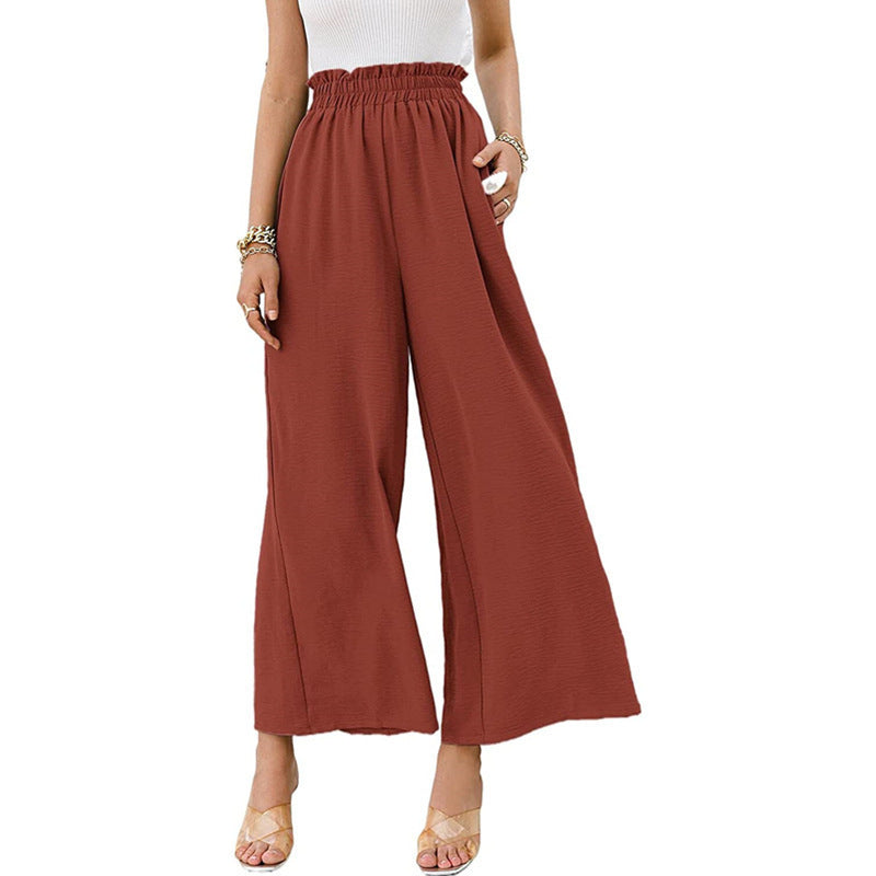 High Waist Loose Casual Pants