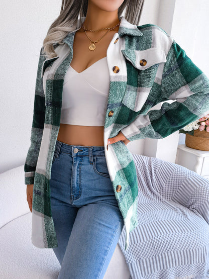 Plaid Belted Shacket