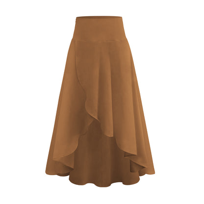 Ruffled Irregular Skirt