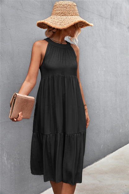 Halter Tiered Dress