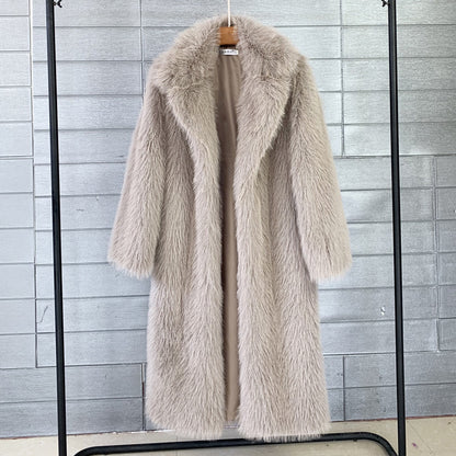 Faux Fur Long Coat