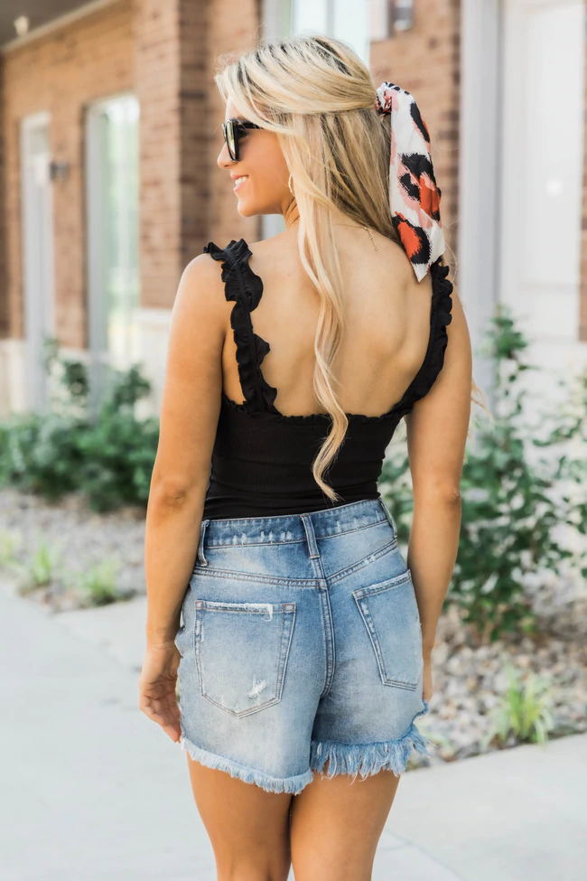 Ruffled Trim Bodysuit