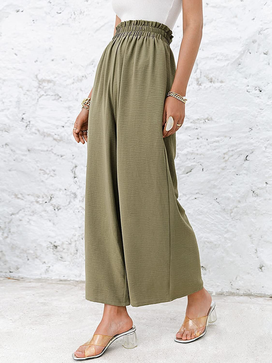 High Waist Loose Casual Pants