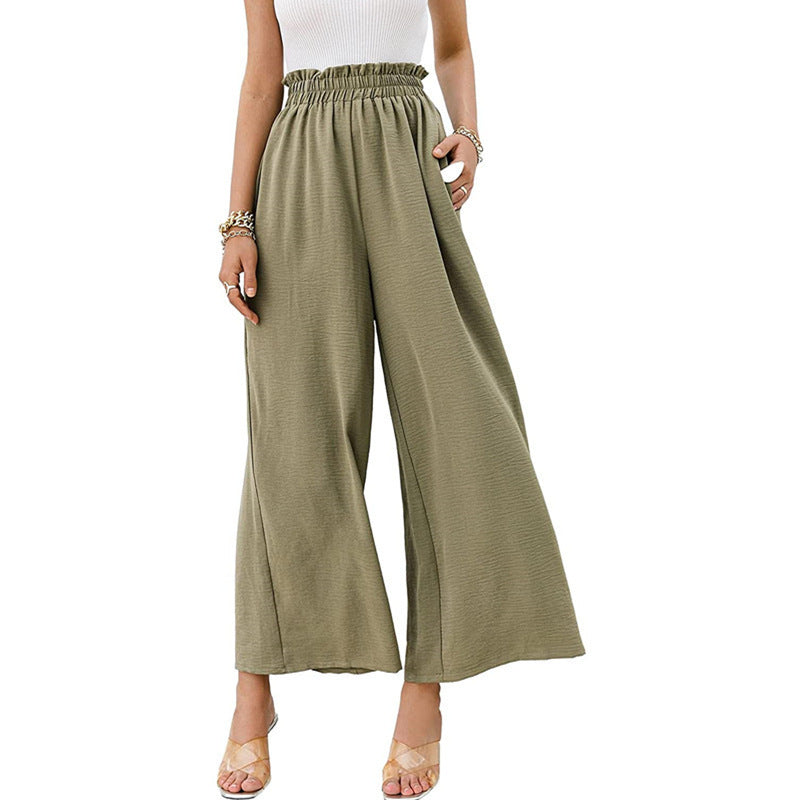 High Waist Loose Casual Pants