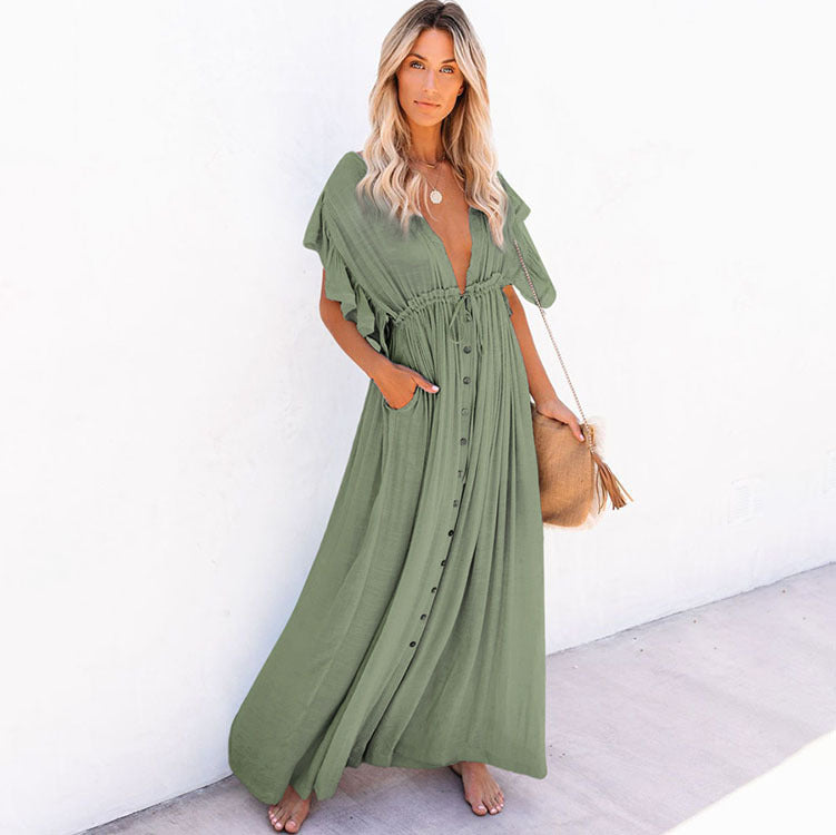 Elegant Vacation Cover-Up Dress