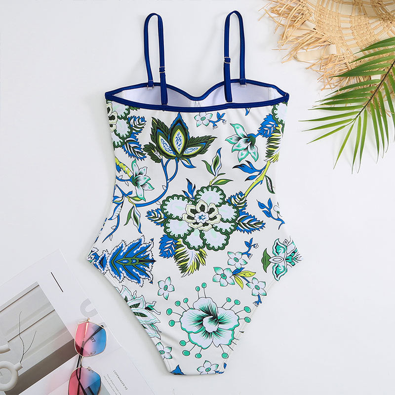 Floral Sweetheart One Piece Swimsuit