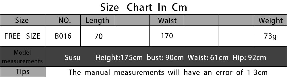 Versatile Beach Sarong Cover-Up Size Chart