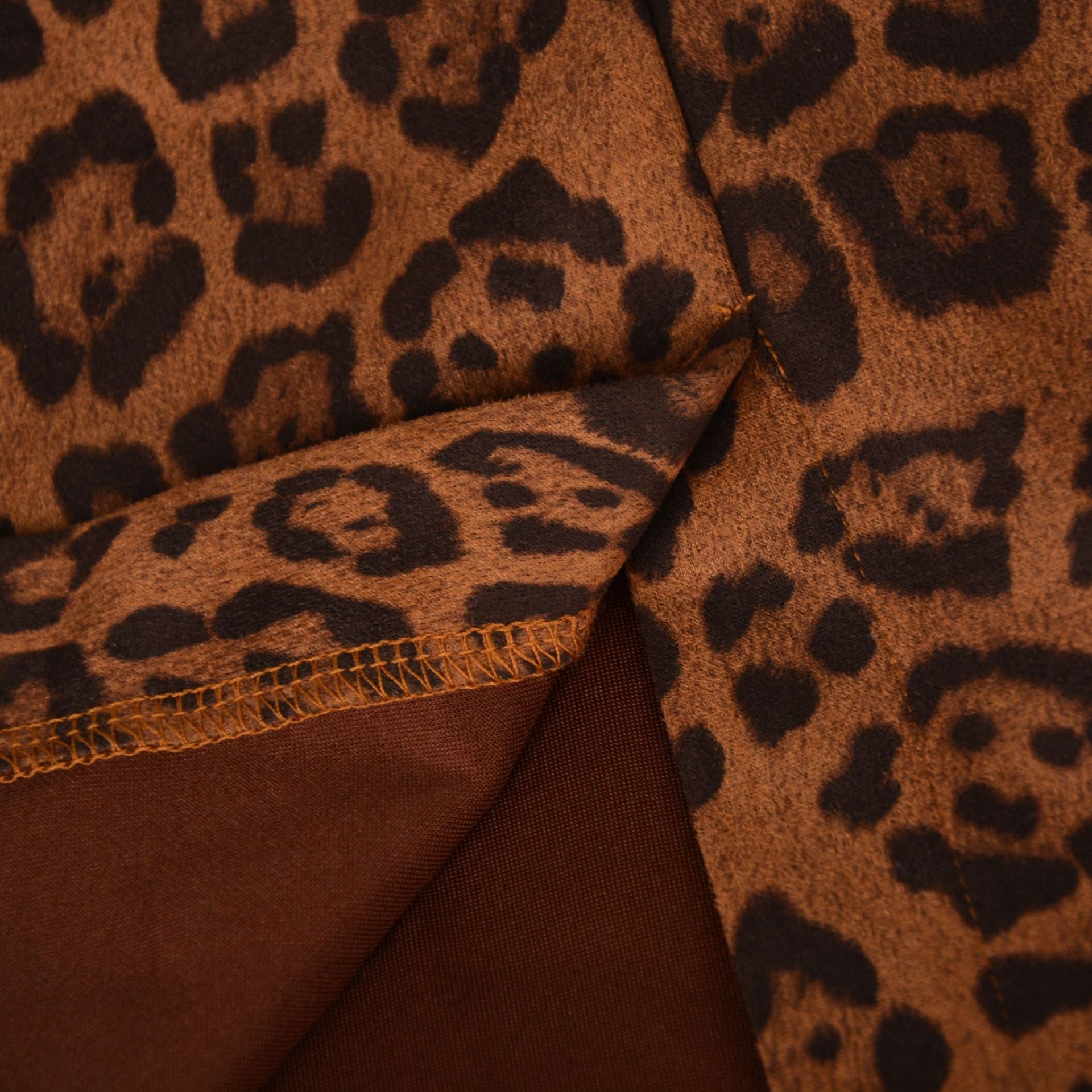 Leopard Suede Skirt