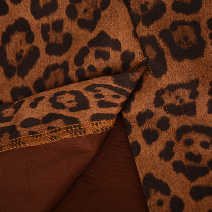 Leopard Suede Skirt