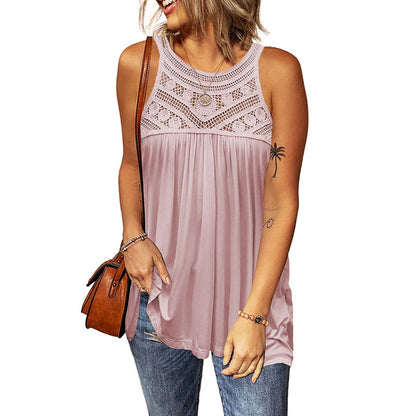 Lace Sleeveless Shirt