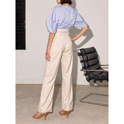 High Waist Belted Pant