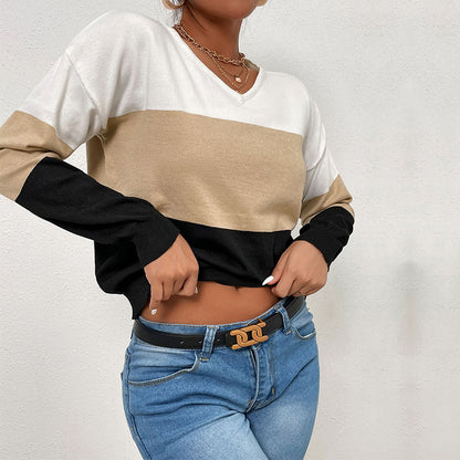 V-neck Long Sleeve Sweater