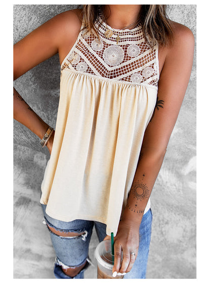 Lace Sleeveless Shirt