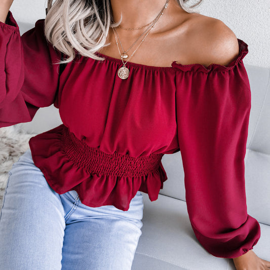 Off Shoulder Ruffled Top