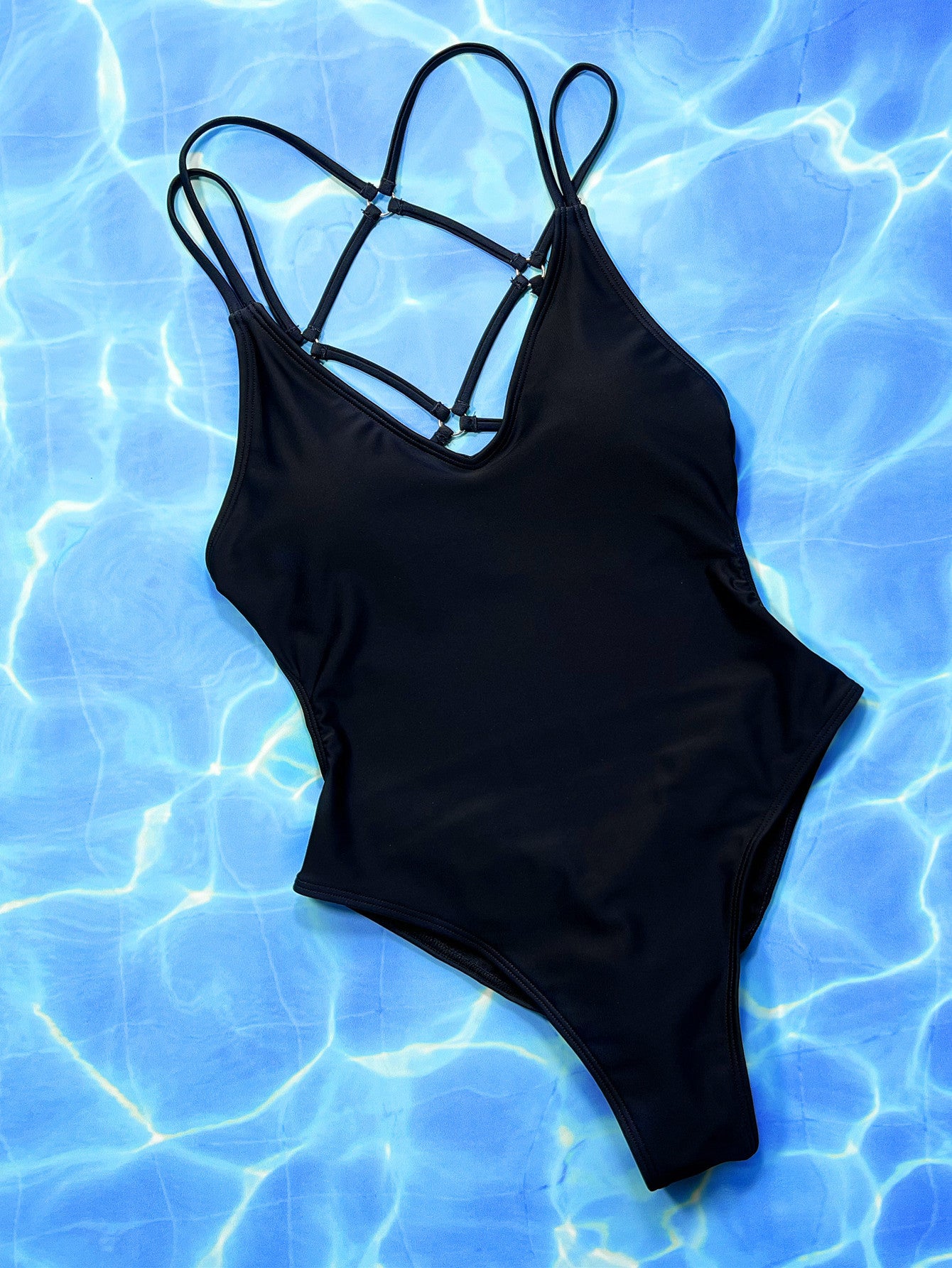 Strappy Back One Piece Swimsuit