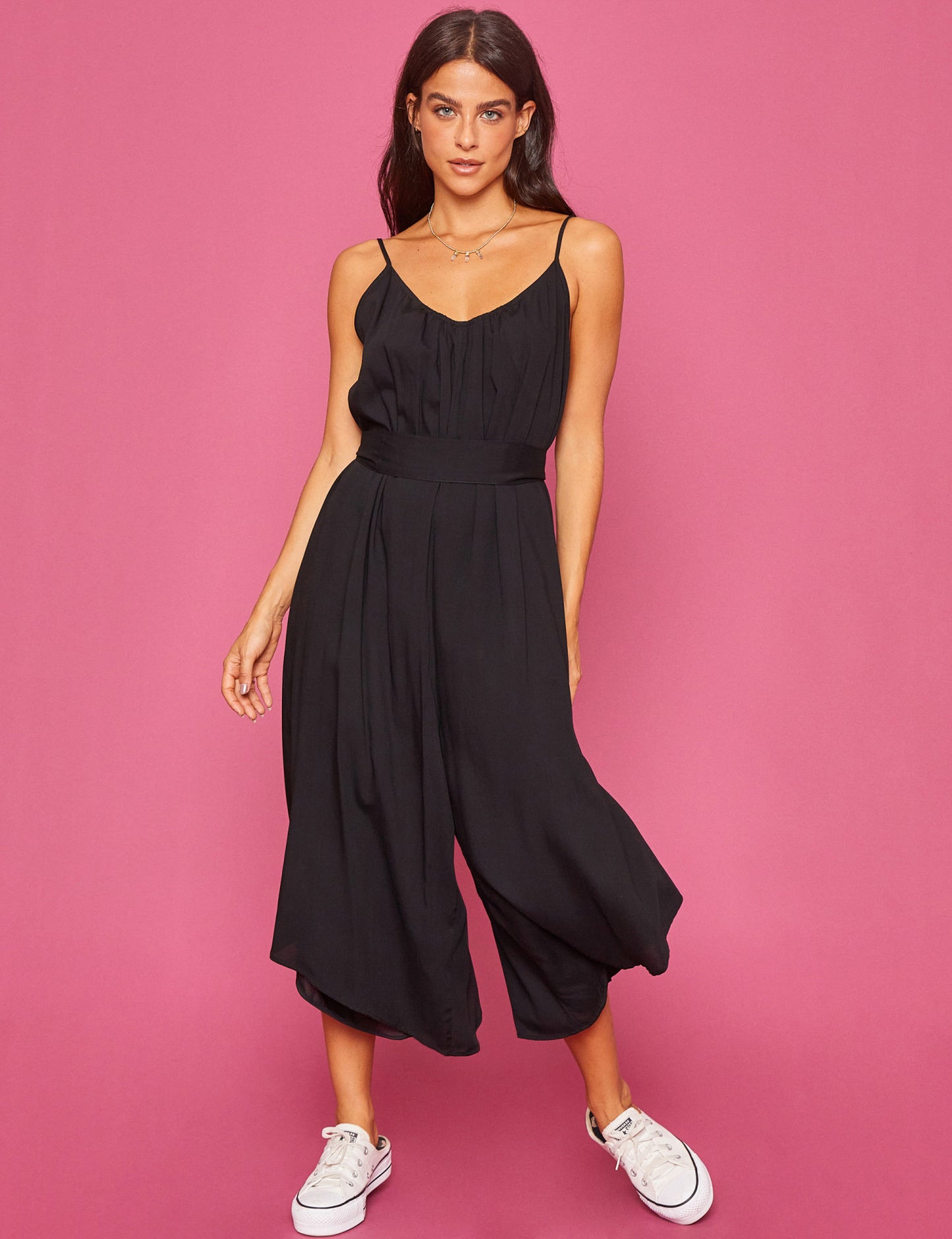 V-Neck Spaghetti Strap Jumpsuit