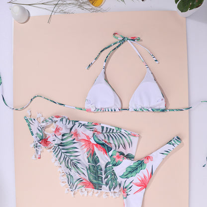 Three-piece Tropical Bikini