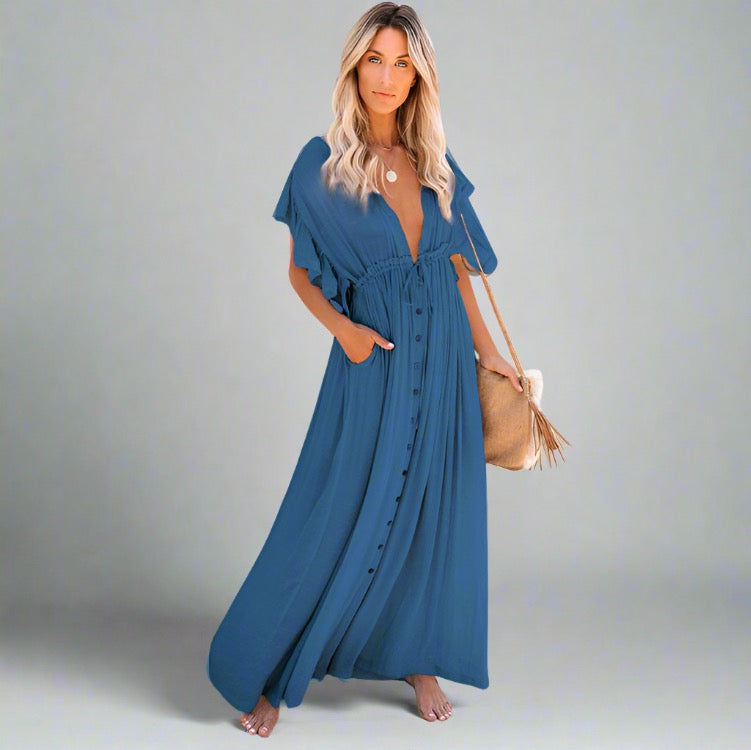 Elegant Vacation Cover-Up Dress