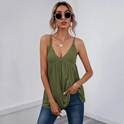 V-Neck Babydoll Tank