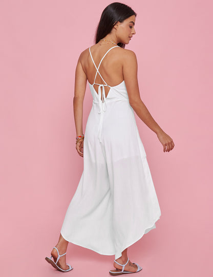 V-Neck Spaghetti Strap Jumpsuit