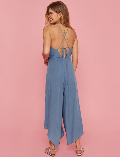 V-Neck Spaghetti Strap Jumpsuit