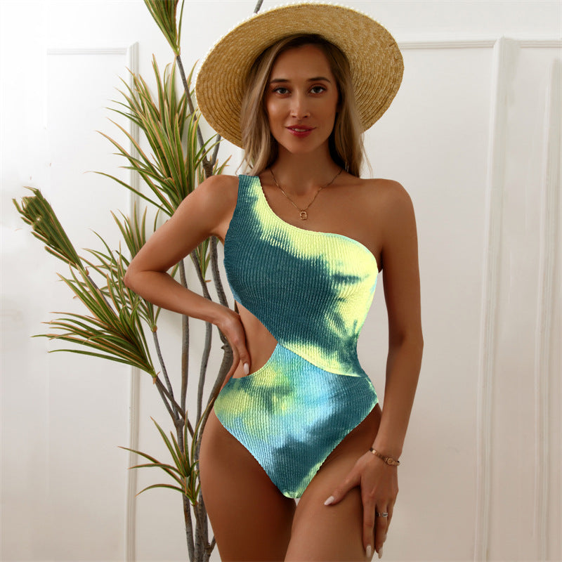 One Shoulder Cutout Monokini