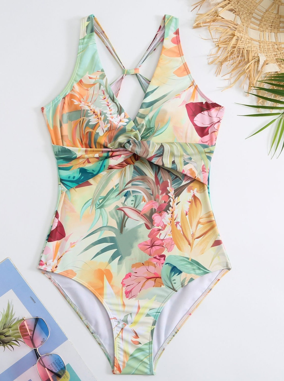 Floral One Piece Bathing Suit