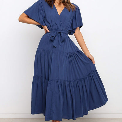 Short Sleeve Tiered Dress