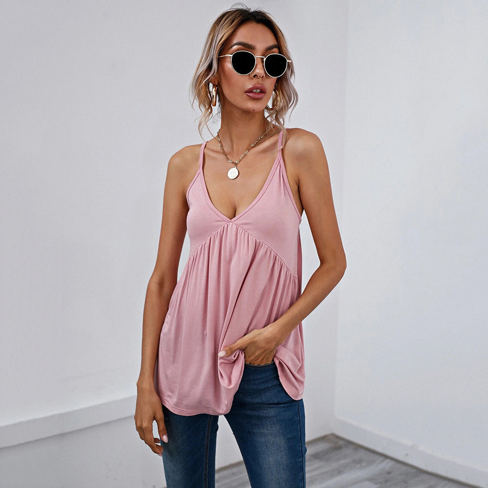 V-Neck Babydoll Tank