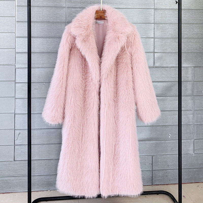 Faux Fur Long Coat