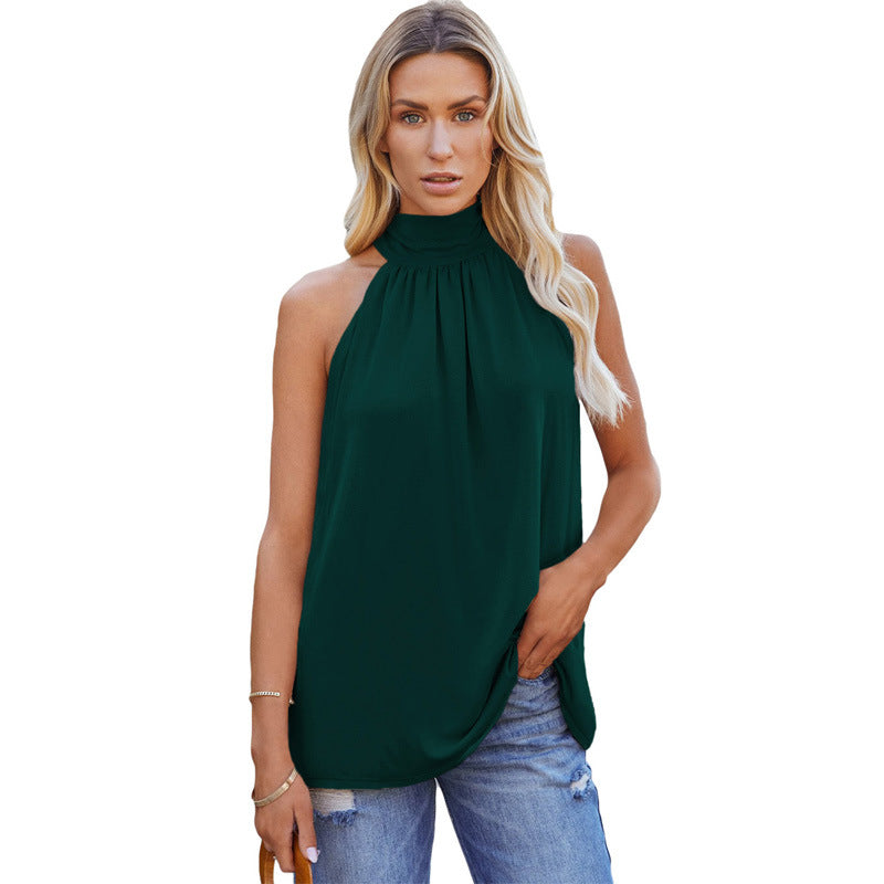 Turtleneck Halter Top