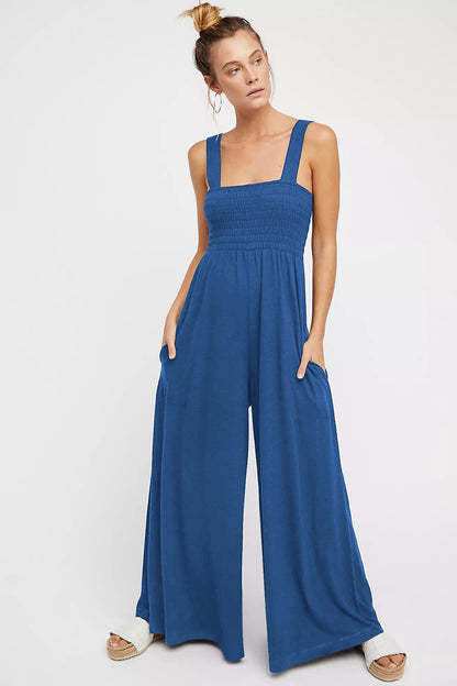 Smocked Jumpsuit