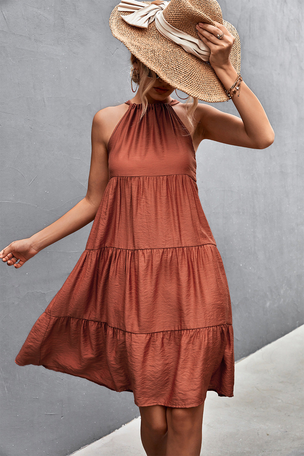 Halter Tiered Sundress