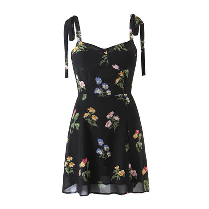 Shoulder Tie Floral Sundress